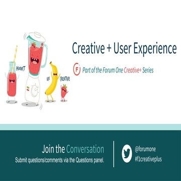 Creative + UX webinar