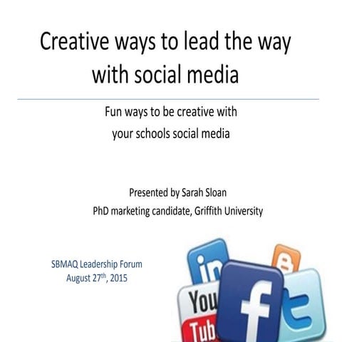 Creative ways to use social media in your school
