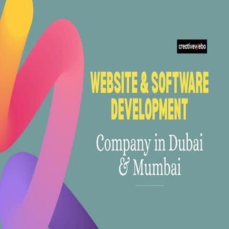 CreativeWebo – Your Trusted Partner for Mobile App Development in Dubai