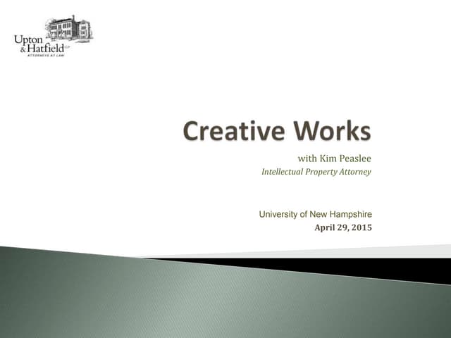UNHI Creative Works Symposium Keynote: Creative Works 