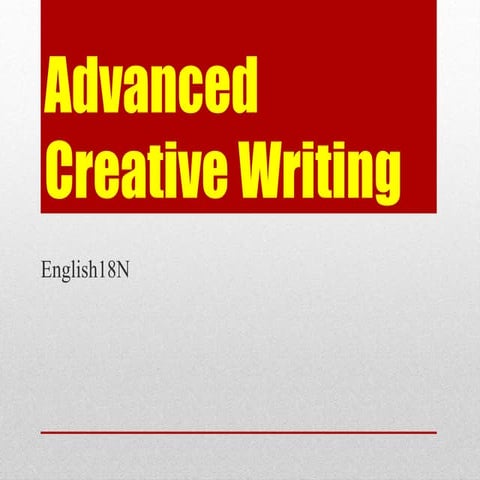 Creative Writing