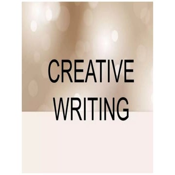 Introduction to Creative Writing Week 1 .pptx