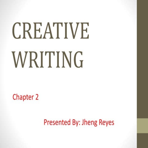 Creative Writing: Get into Write Mind