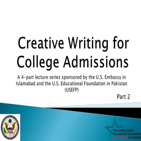 Creative Writing for College Admissions pt2