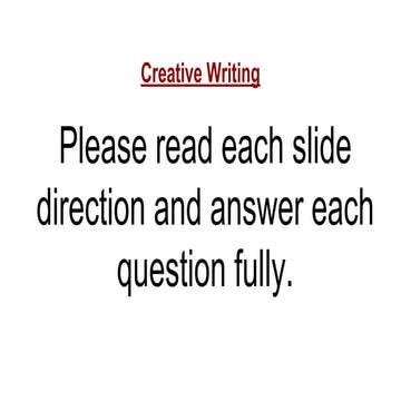 Creative Writing Presentation kvanko