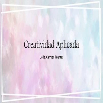 Creatividad aplicada al Diseño Grafico