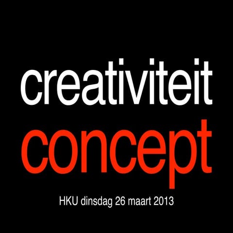 Creativiteit & Concept 