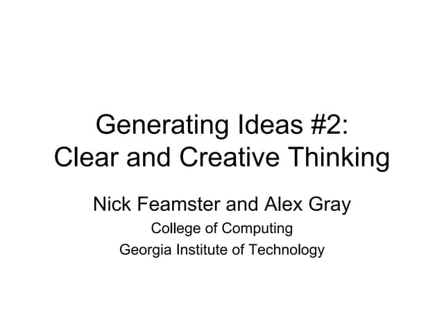Creativity