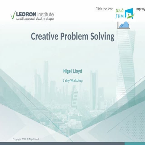 Creativity within a problem solving area