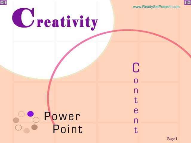 CREATIVITY POWERPOINT