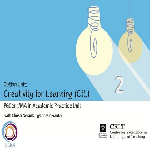 Creativity for Learning 2: Creativity in action! Let’s play the “Sell your ba...