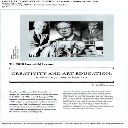 journal2#Creativity and art education