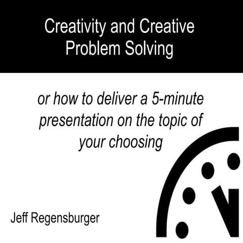 Creativity and creative problem solving