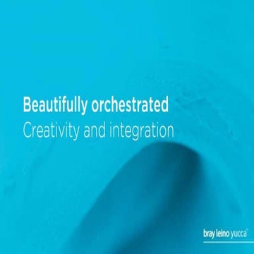 Beautifully orchestrated: Creativity and integration