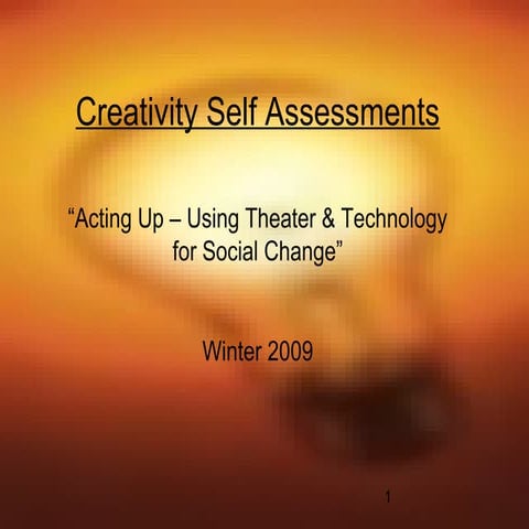 Creativity Assessments
