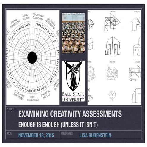 Creativity Assessments from NAGC 2015