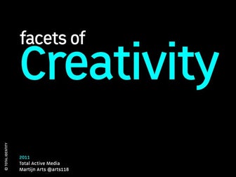 Facets of Creativity - The essence of creativity visually explained