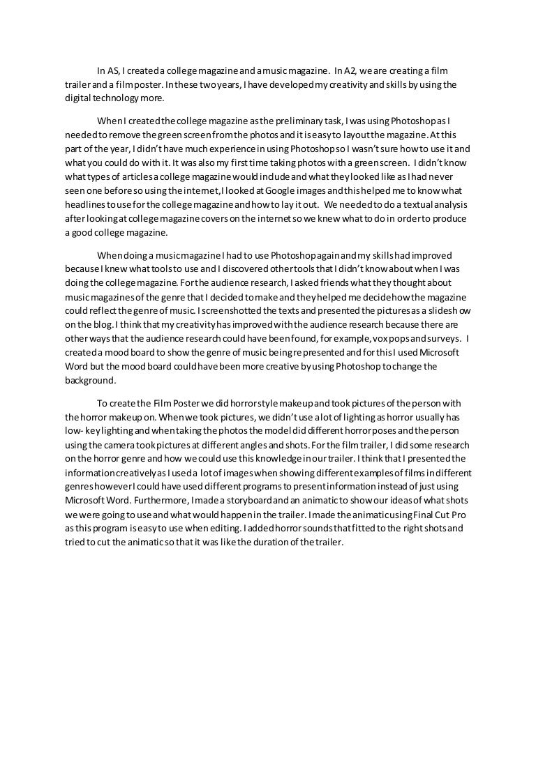 College Vs High School Essay Persuasive Essays Examples For High School also Process Essay Example Paper Creativity Essay Analysis Essay Thesis Example