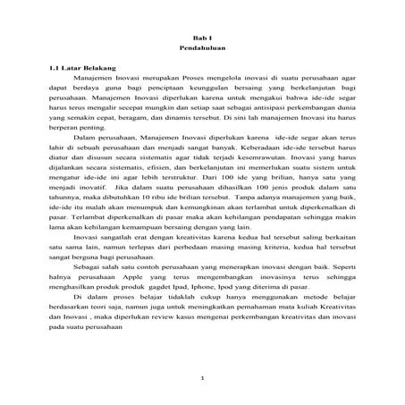 Kreativitas & Inovasi dari Apple Inc.