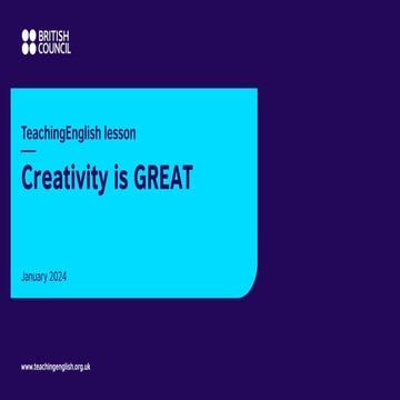 The best way that leads to discoveries is Creativity_is_Great_Presentation.pptx