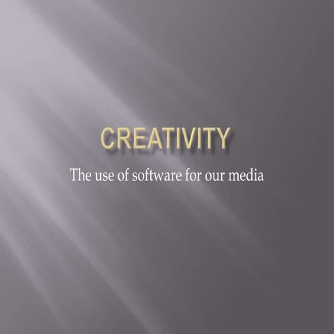 Creativity/Software