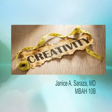 Creativity presentation