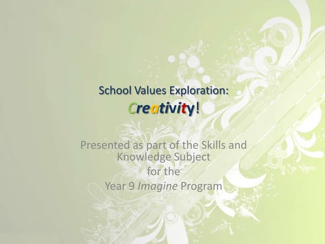 Creativity Presentation Haabjoern