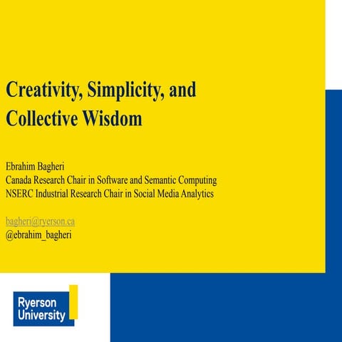 Creativity, simplicity, and