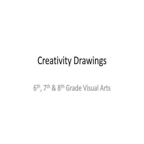 Creativity slideshow