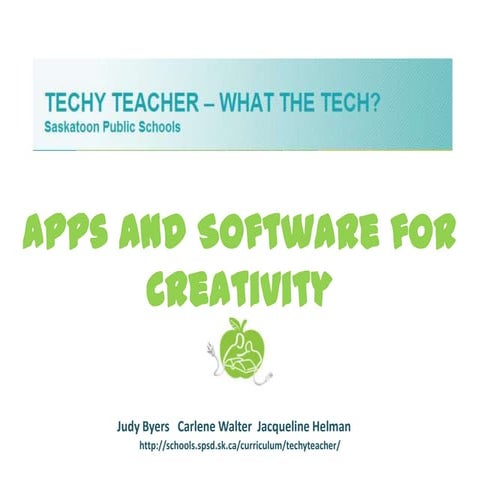 Apps and Software for Creativity