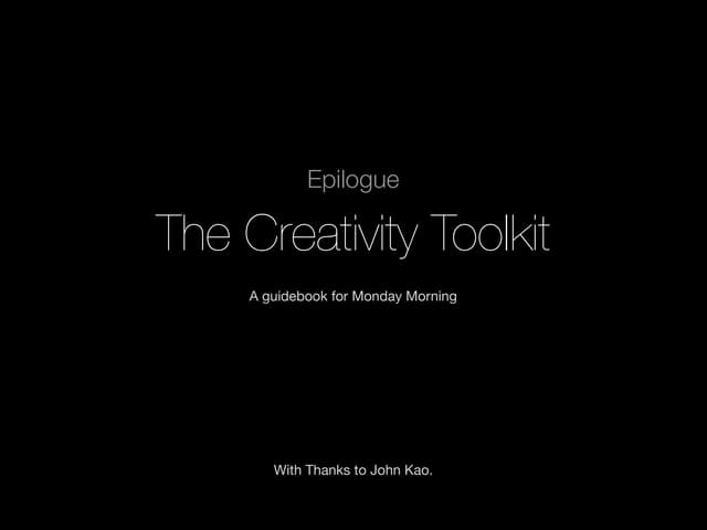 Creativity Toolkit: A Guide for Individuals and Managers (2007)