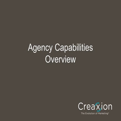 Creaxion Capabilities