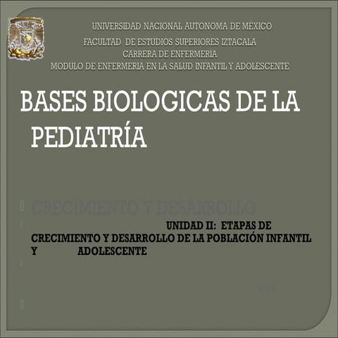 Crecimiento y desarrollo