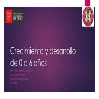 Crecimiento y desarrollo de 0 a 6 años