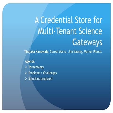 Apache Airavata Credential Store