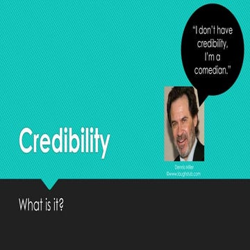 Credibility