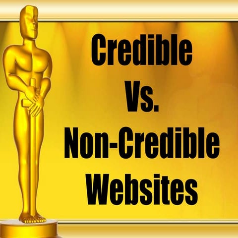 Credible websites