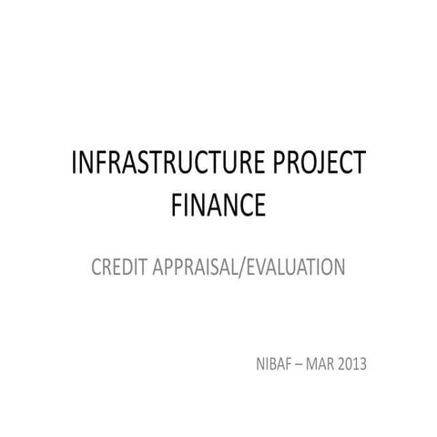 Credit appraisal and evaluation