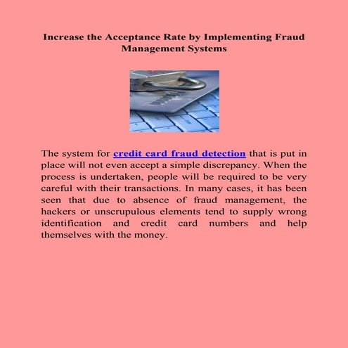 Credit card fraud detection