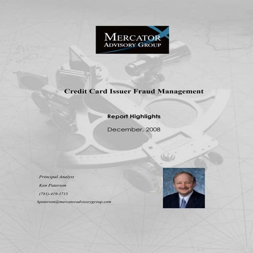 Credit Card Issuer Fraud Management (Excerpt)