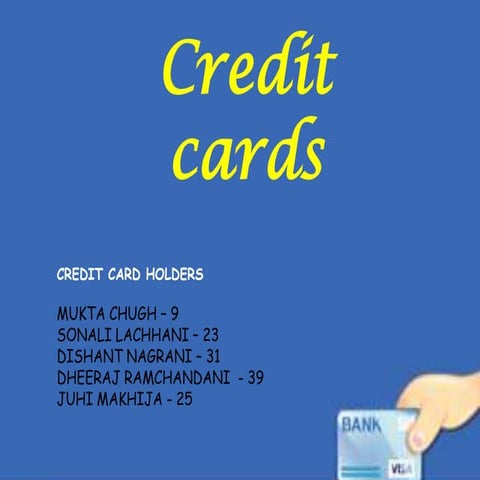 Credit cards