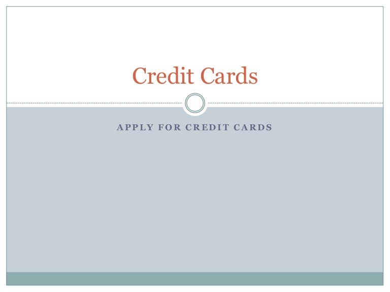 Classification of credit cards