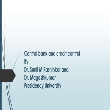 Credit control in india