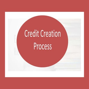 Credit creation