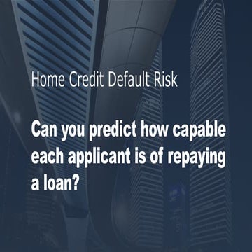 Credit default risk