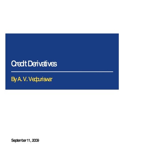 Credit Derivatives