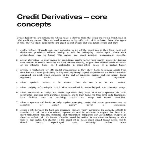 Credit derivatives || credit risk management || SHAHBAZ JAFFRI ||