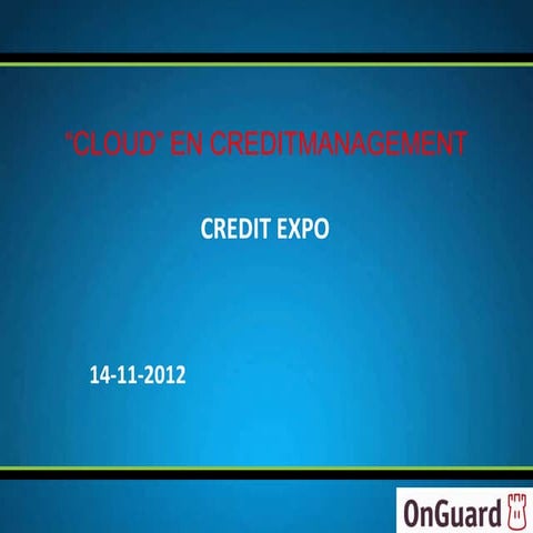 Creditmanagement en cloud computing