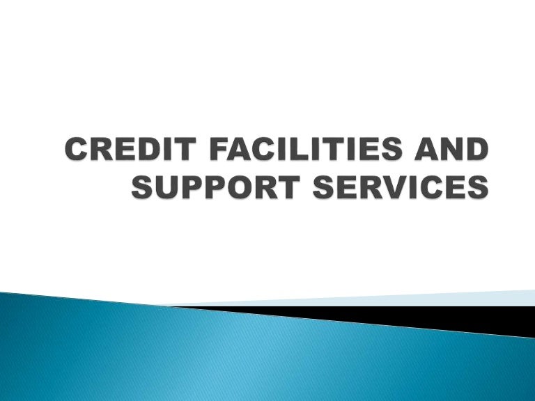 Credit facilities and support services
