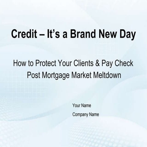 Credit Its A Brand New Day